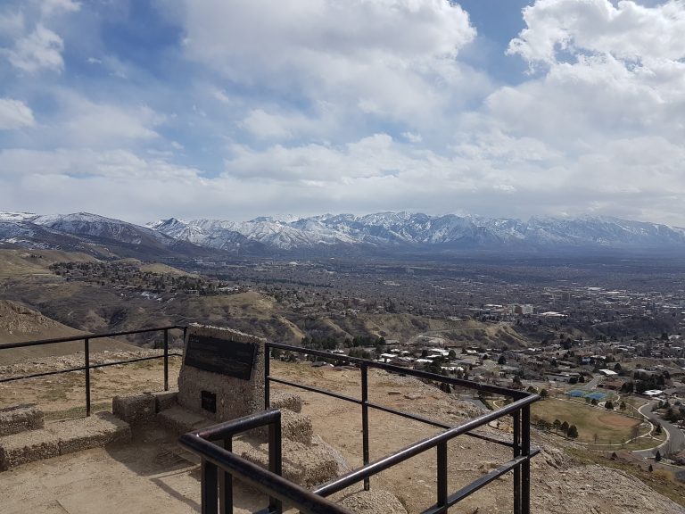 VIew of Salt Lake City at Ensign Peak