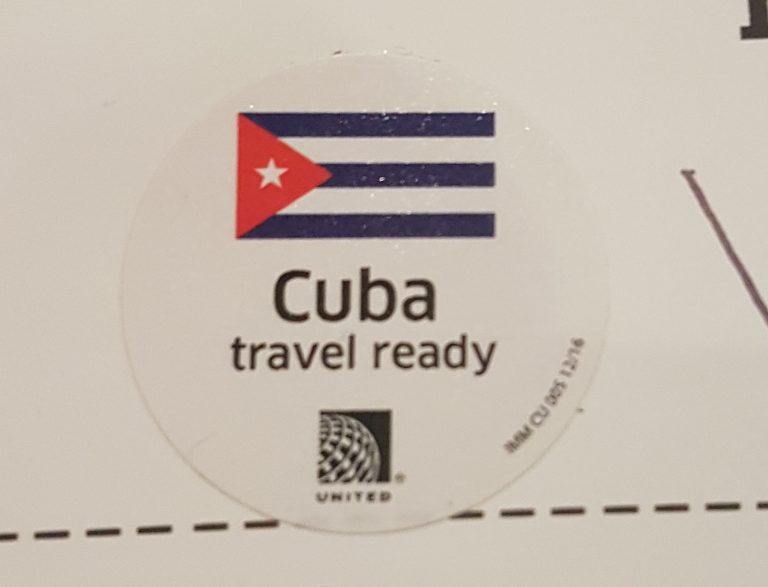 Cuba travel ready sticker